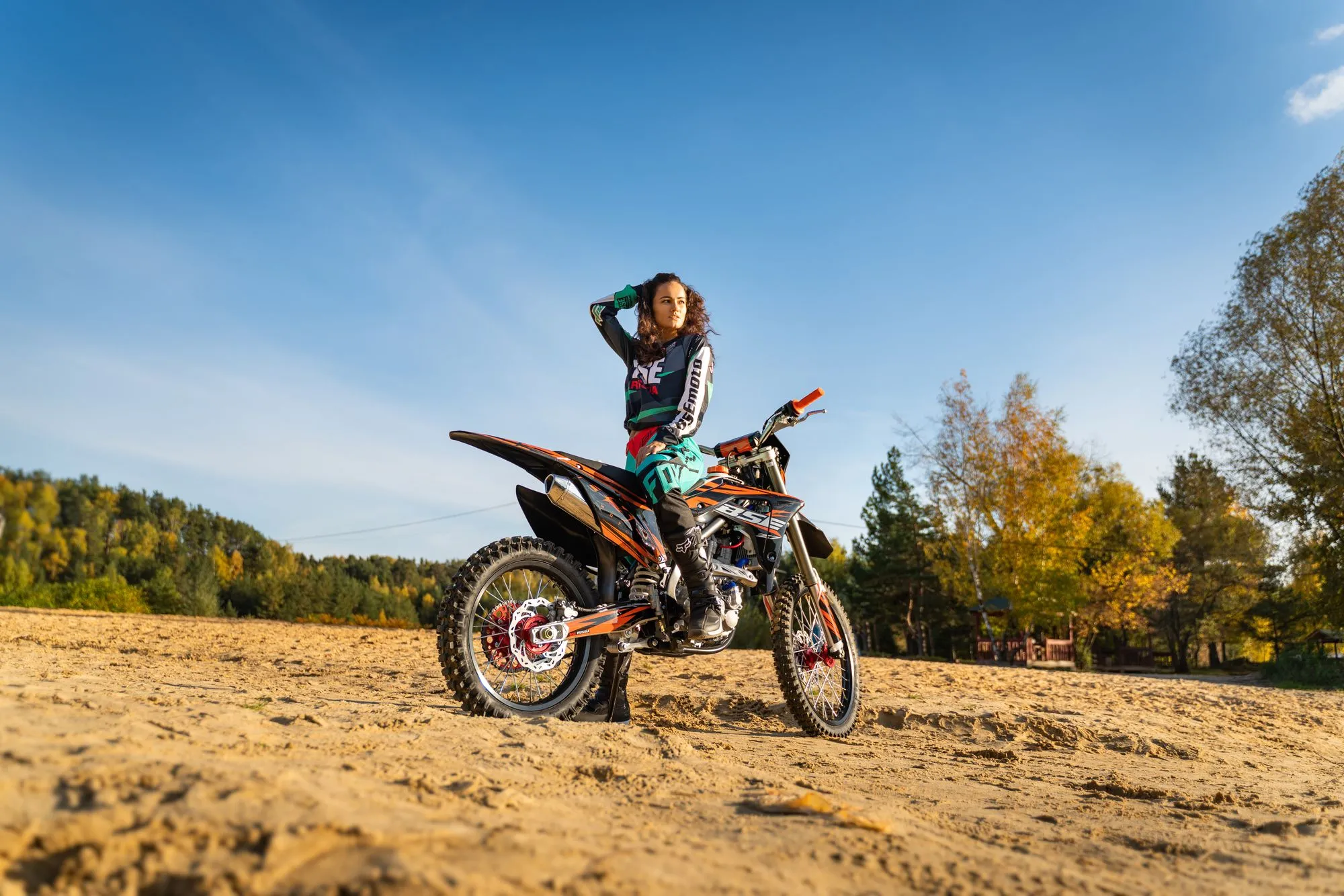 Кроссовый мотоцикл BSE Z7 300e Orange Blast 1