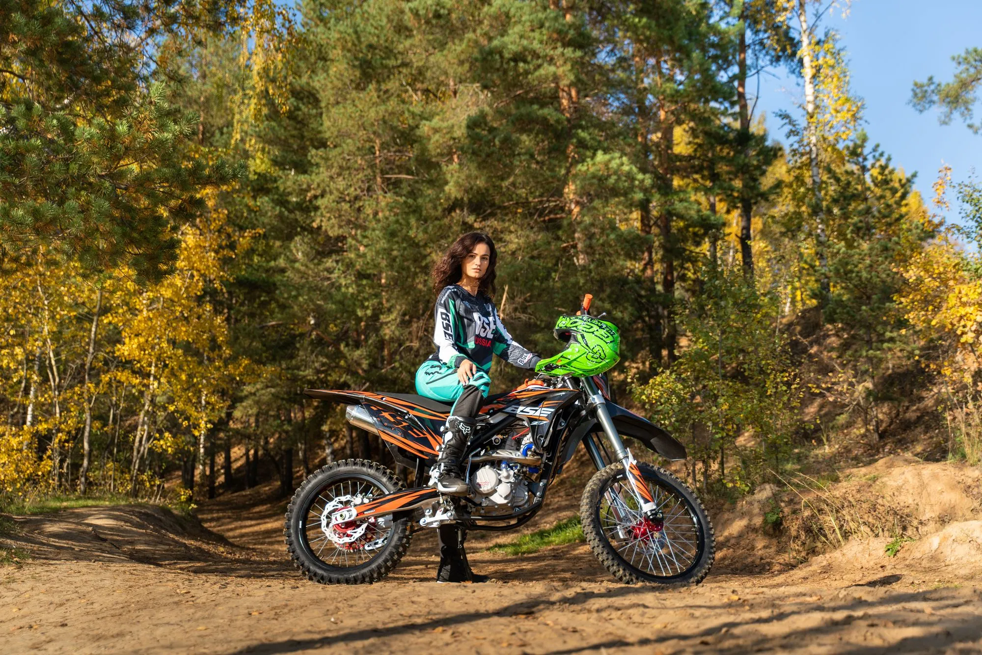 Кроссовый мотоцикл BSE Z7 300e Orange Blast 1