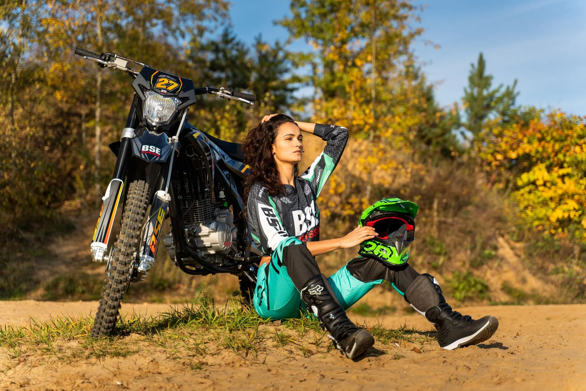 Кроссовый мотоцикл BSE Z7 300e Orange Blast 1