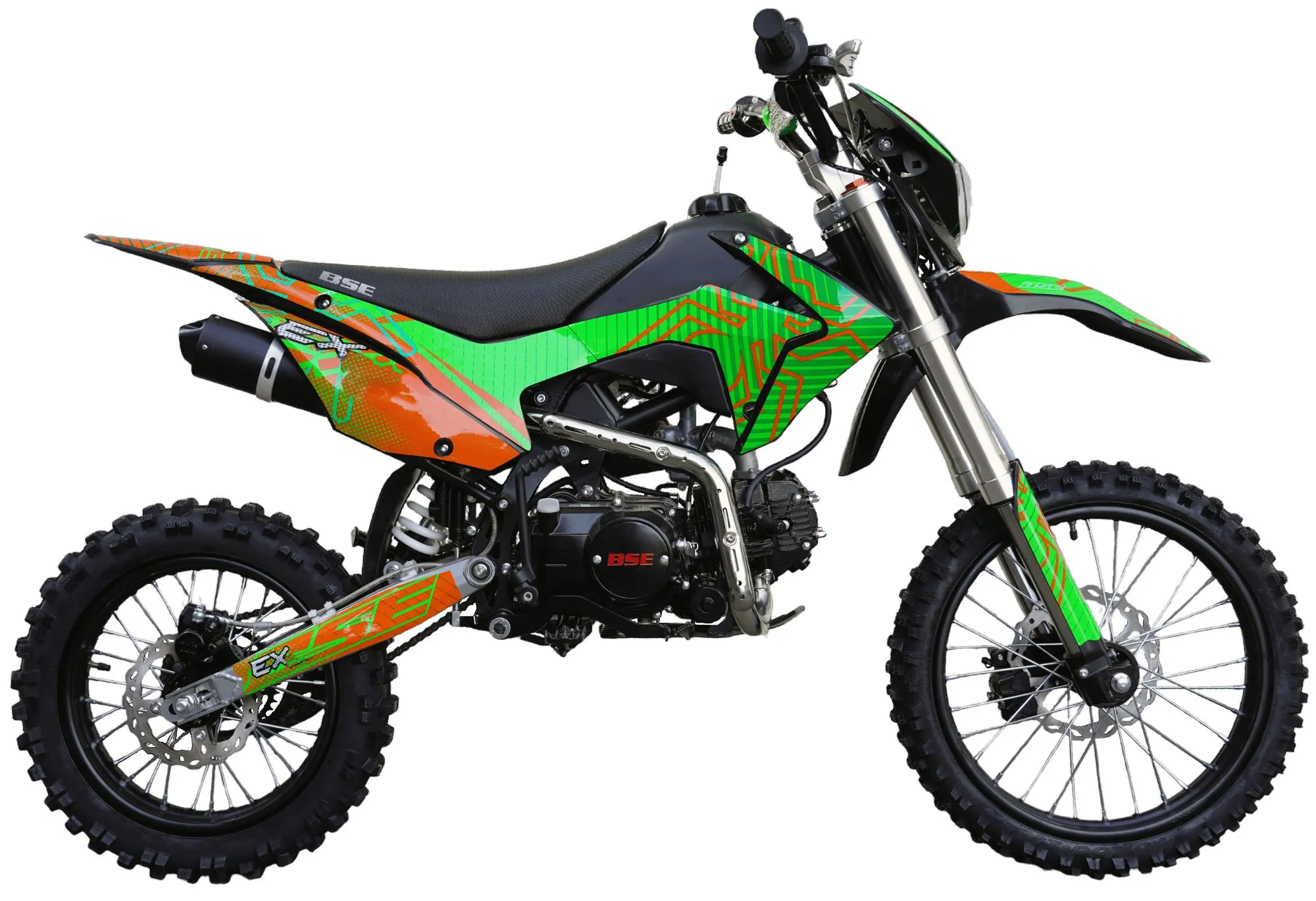 Питбайк BSE EX 17/14 Green Orange Ant