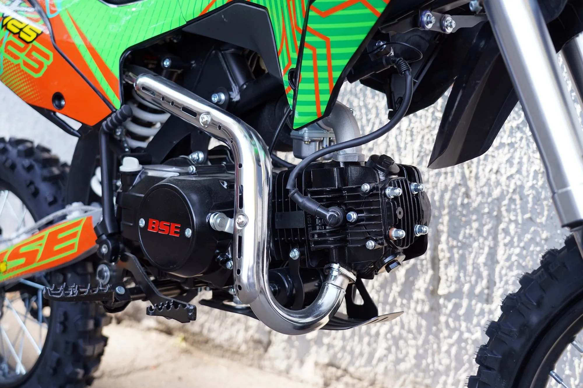 Питбайк BSE EX 17/14 Green Orange Ant